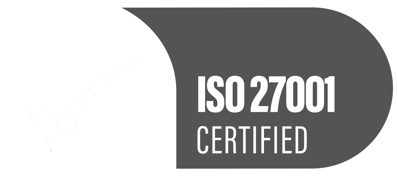 ISO 27001 Certified colwhite grey