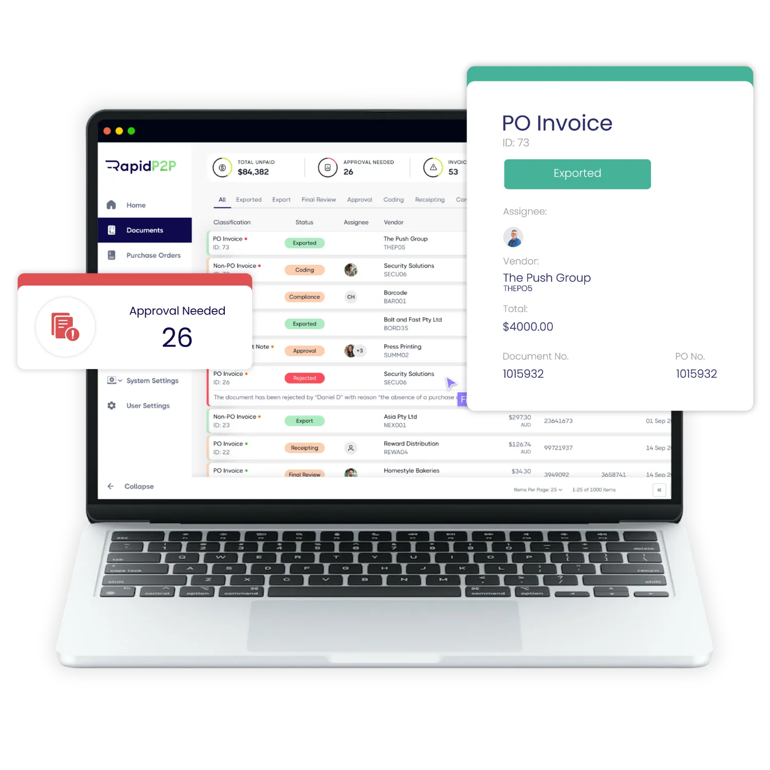 RapidP2P Dashboard